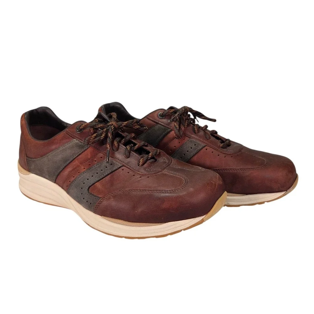 SAS CAMINO BRIAR SIZE‎ 11.5 W Men's Tennis Shoes Leather Lace Up Brown Sneakers